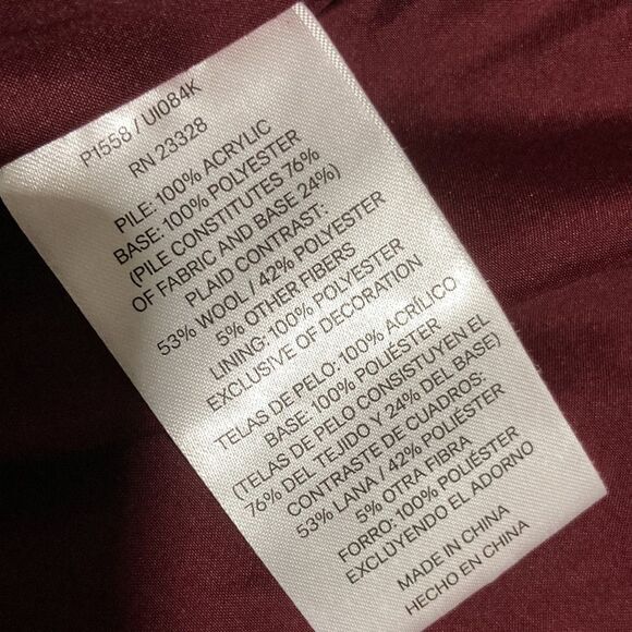 Pendleton fleece and wool trimmed jacket size large - Picture 5 of 9